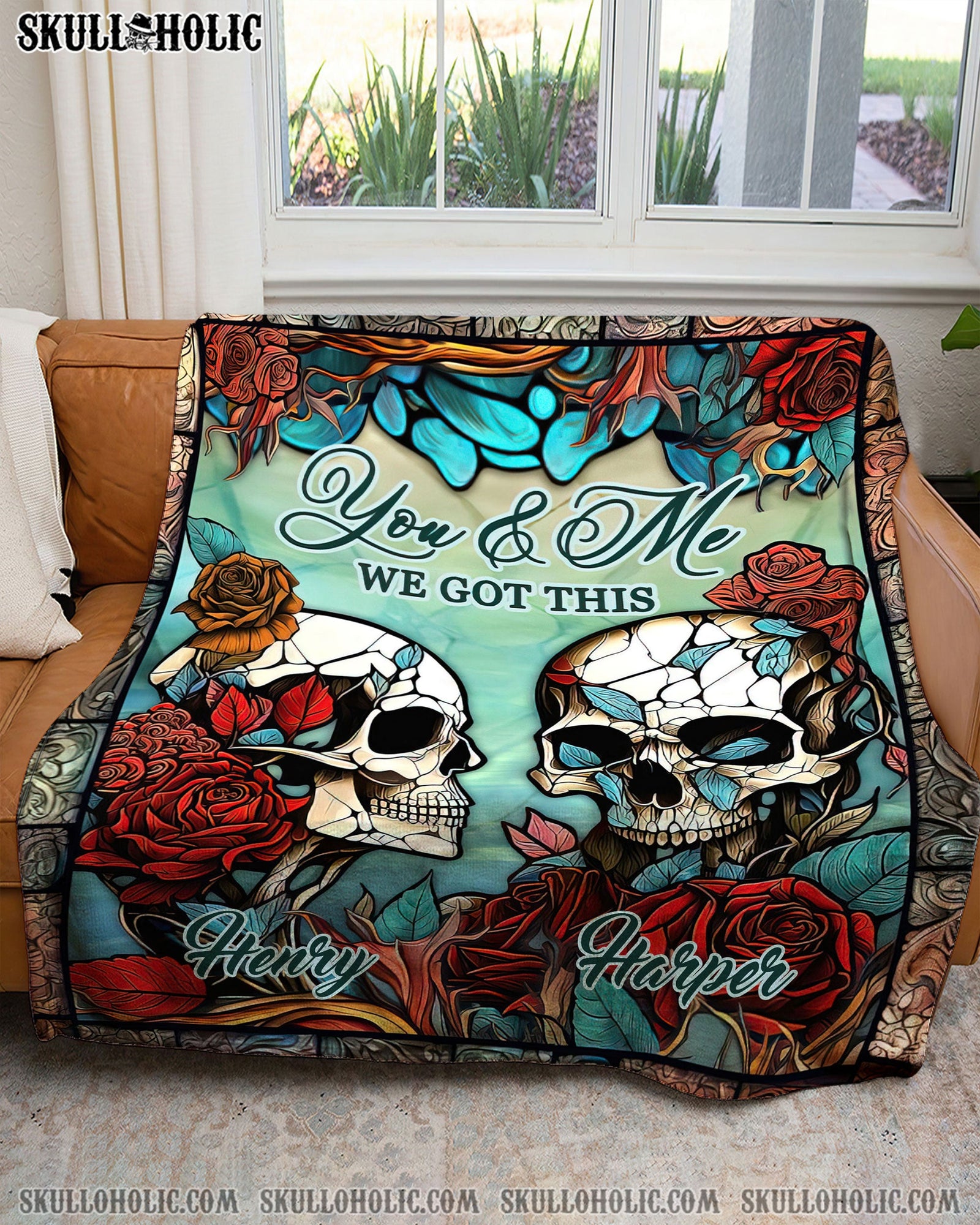 BLISSCORNERS PERSONALIZED YOU AND ME WE GOT THIS COUPLE FLEECE BLANKET
