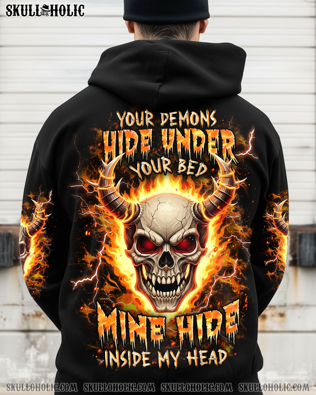 BLISSCORNERS YOUR DEMONS HIDE UNDER YOUR BED ALL OVER PRINT