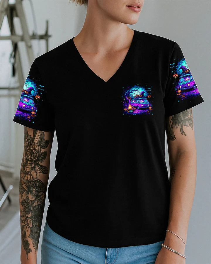 BLISSCORNERS BROOMS ARE FOR AMATEURS HALLOWEEN ALL OVER PRINT