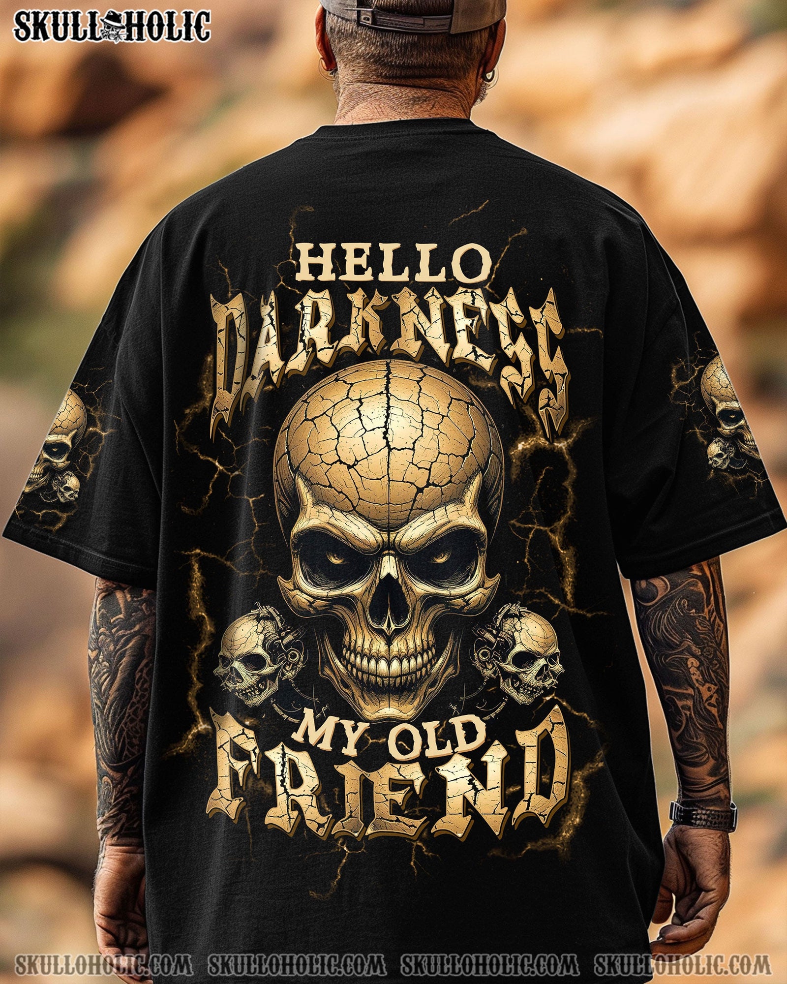 BLISSCORNERS HELLO DARKNESS MY OLD FRIEND ALL OVER PRINT