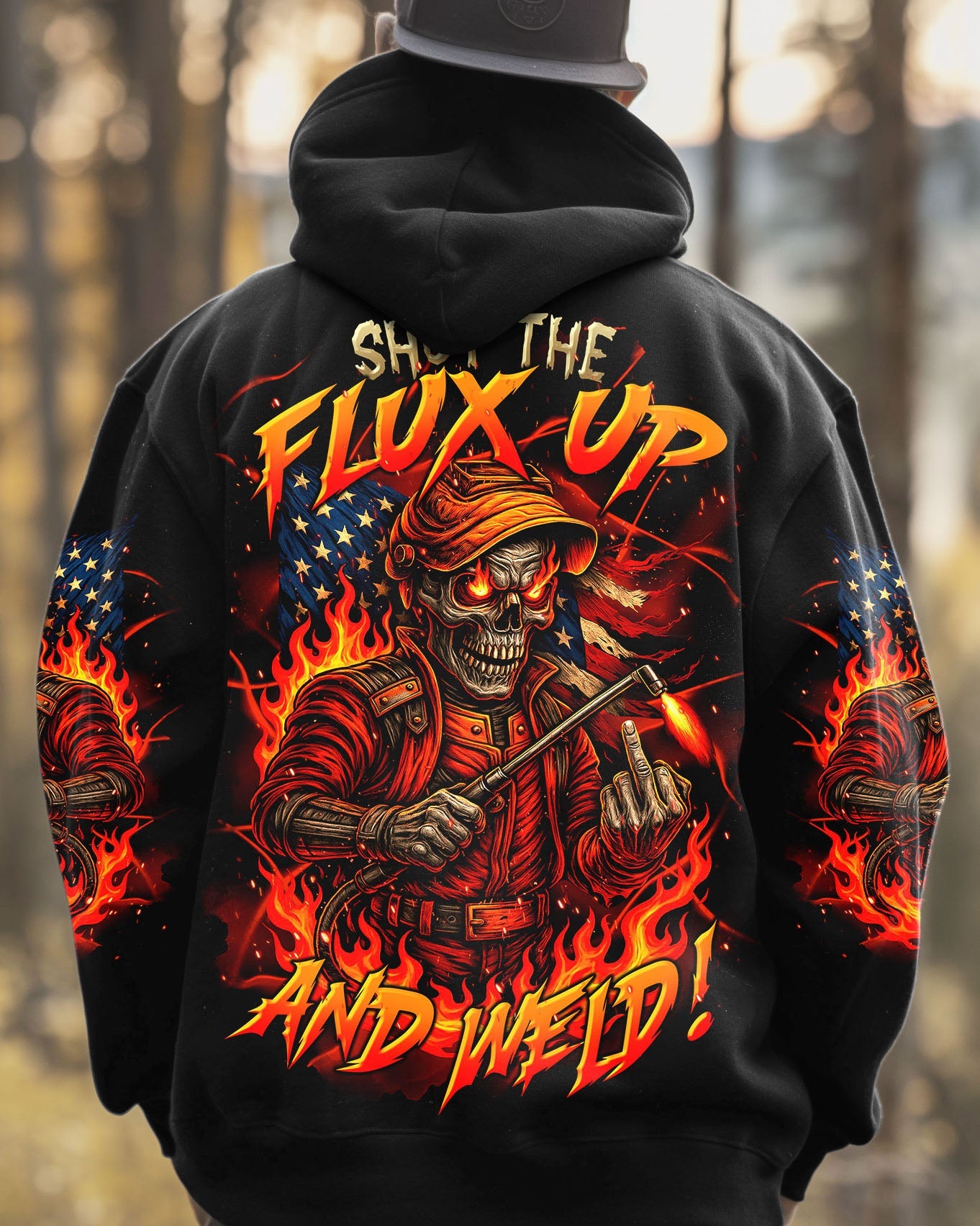 BLISSCORNERS DIRTY HANDS MAKE CLEAN MONEY MECHANIC SKULL ALL OVER PRINT