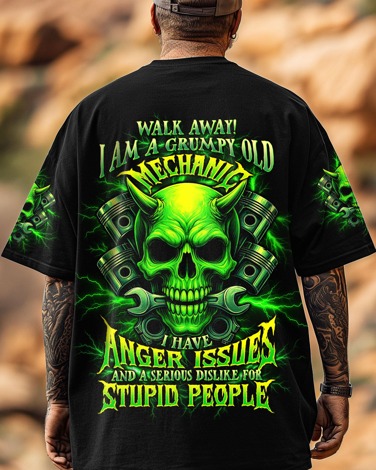 BLISSCORNERS YES I AM A PLUMBER SKULL ALL OVER PRINT