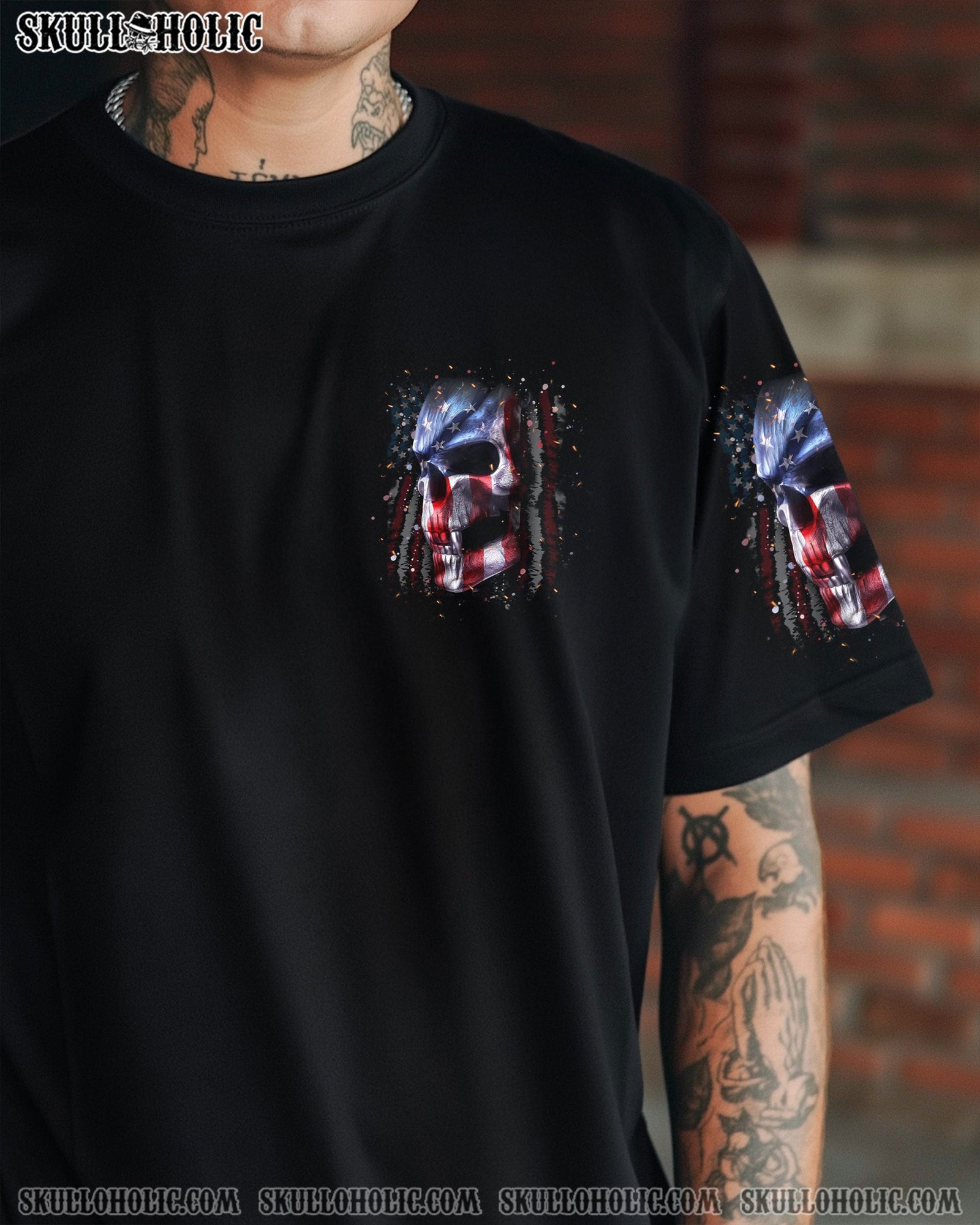 BLISSCORNERS THIS IS AMERICA SKULL ALL OVER PRINT