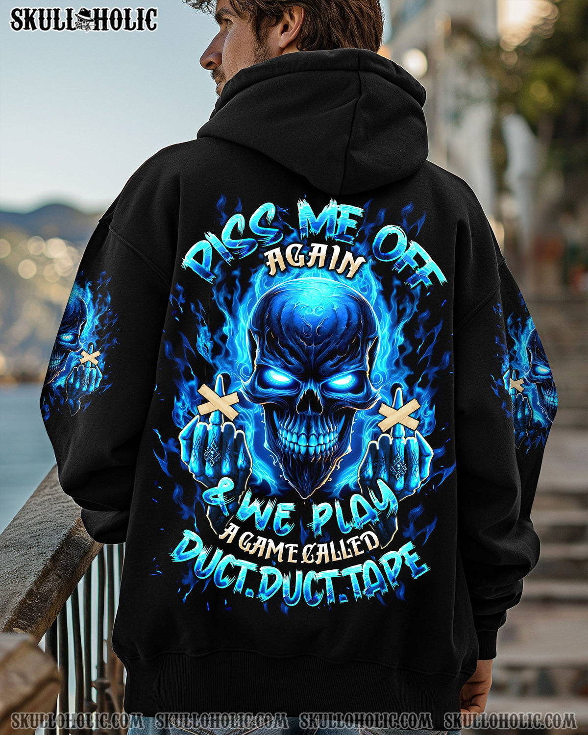 BLISSCORNERS PISS ME OFF AGAIN MADLY SKULL ALL OVER PRINT