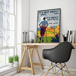 Blisscorners Being Better Than You Were The Day Before Canvas, Golf Wall Art, Gifts For Golf Lovers LM2611
