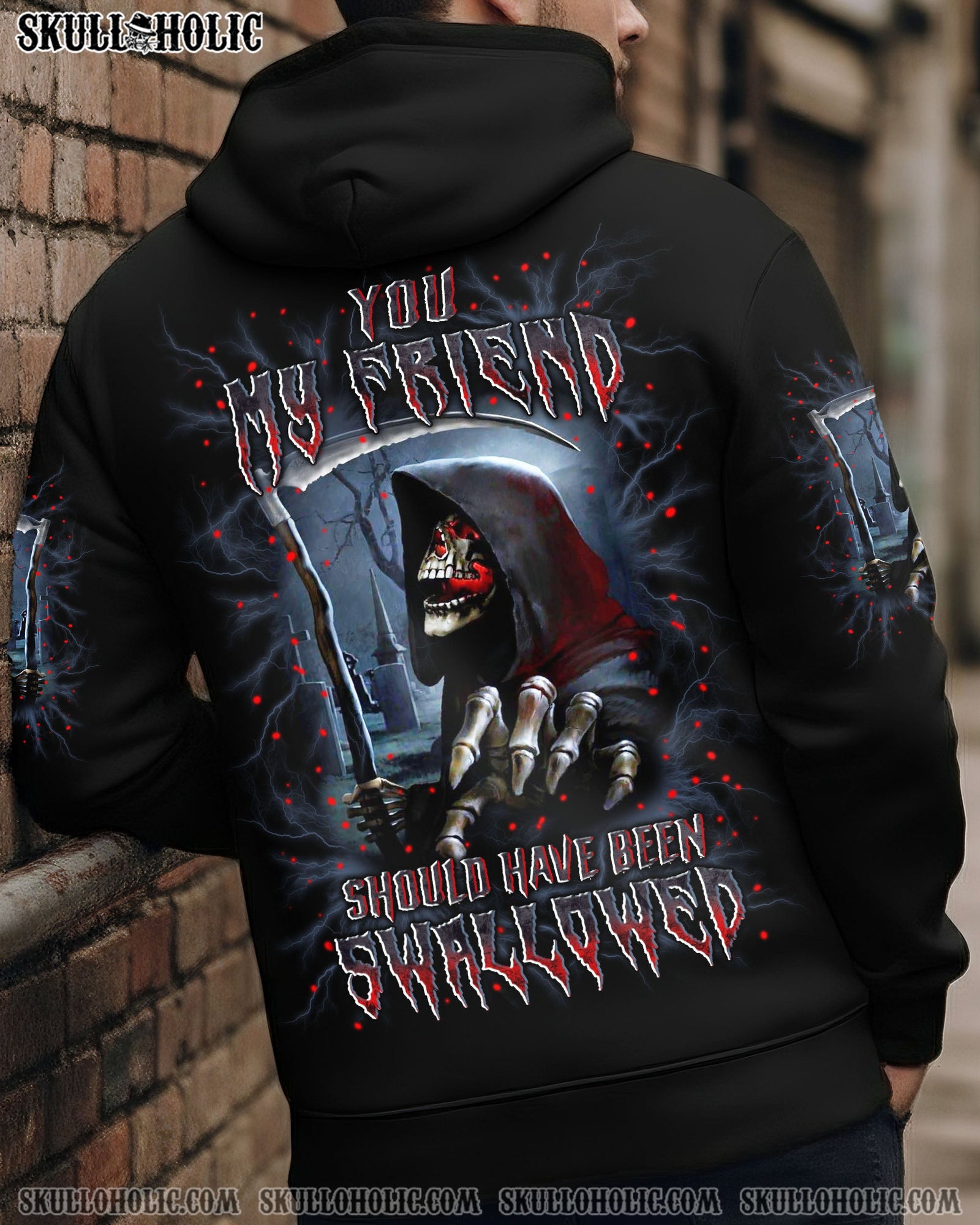 BLISSCORNERS YOU MY FRIEND SHOULD HAVE BEEN SWALLOWED ALL OVER PRINT