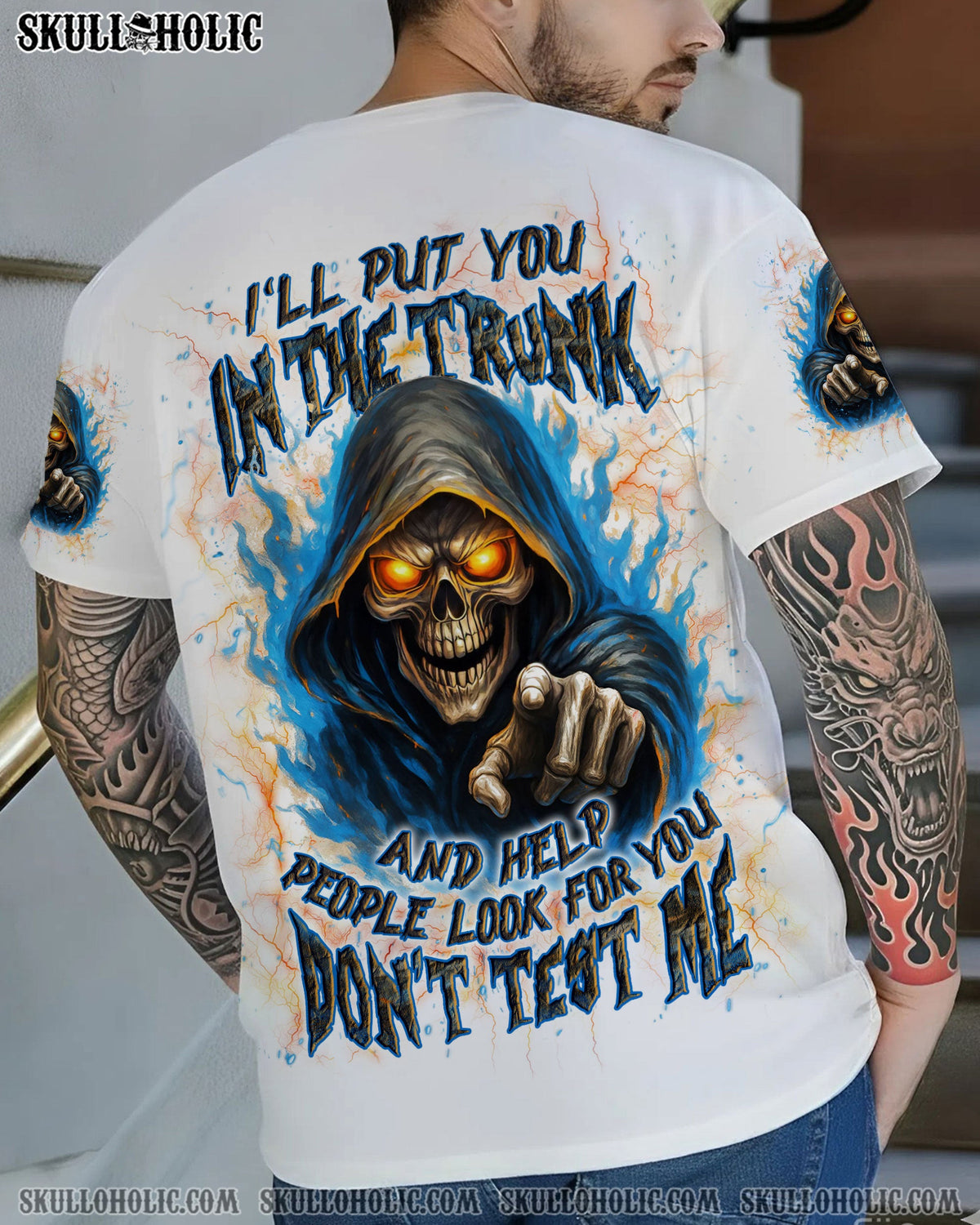 BLISSCORNERS I'LL PUT YOU IN THE TRUNK REAPER ALL OVER PRINT