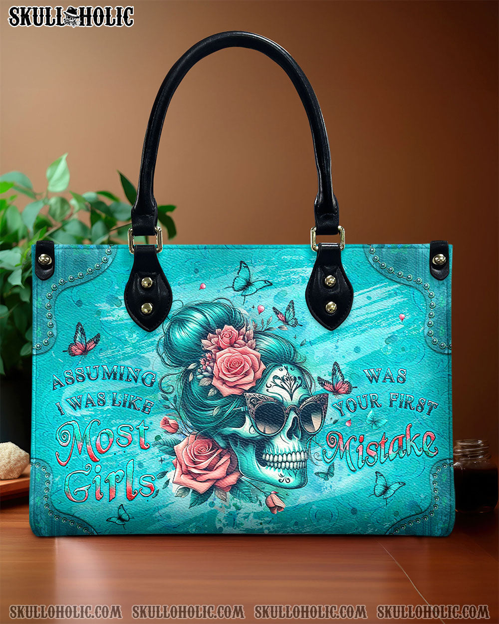 BLISSCORNERS YOUR FIRST MISTAKE LEATHER HANDBAG