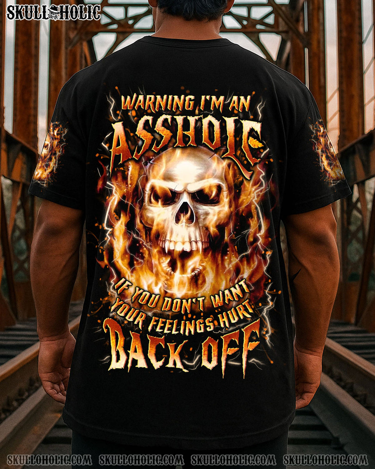 BLISSCORNERS WARNING I'M AN A SKULL ALL OVER PRINT