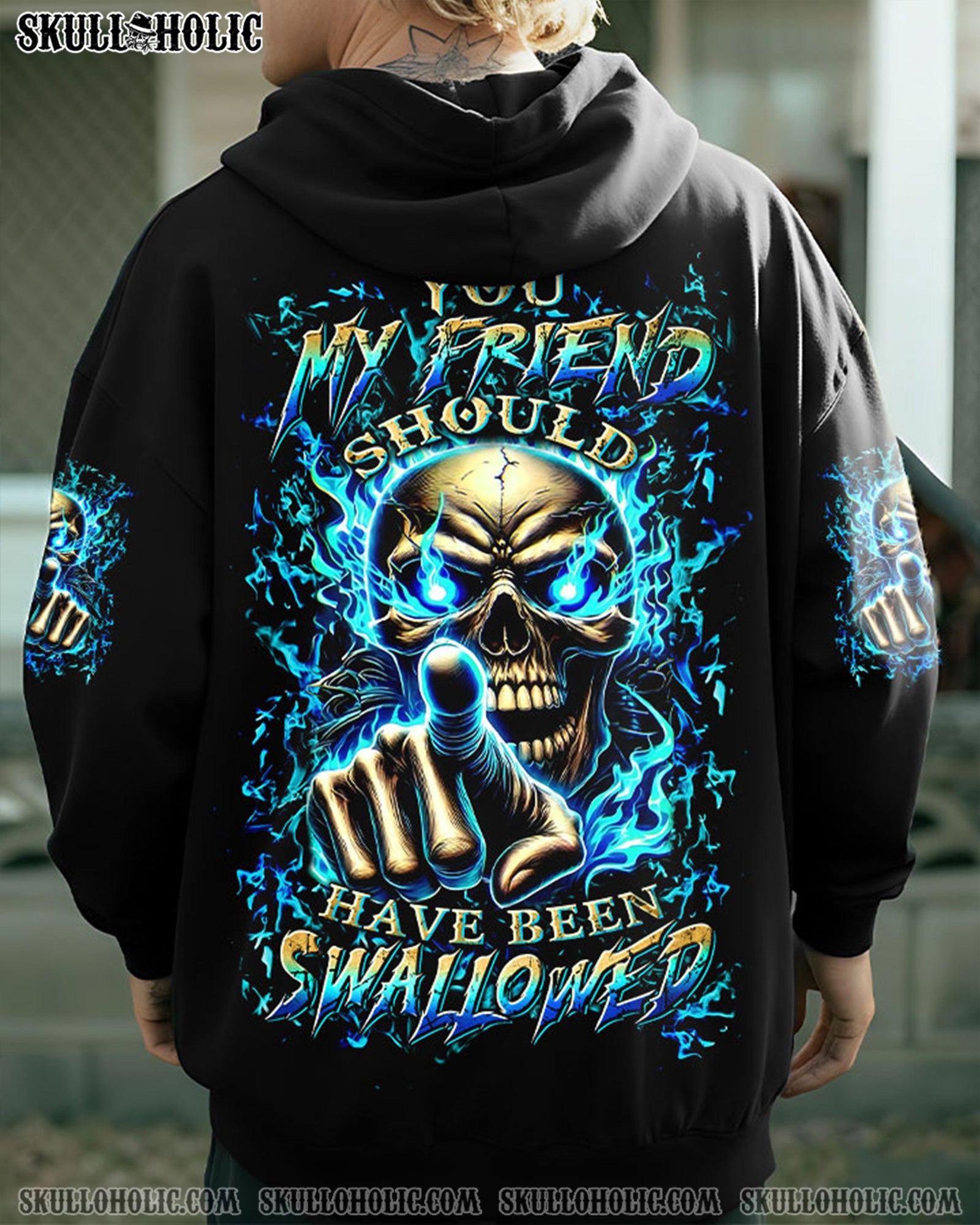 BLISSCORNERS YOU MY FRIEND SHOULD HAVE BEEN SWALLOWED ALL OVER PRINT