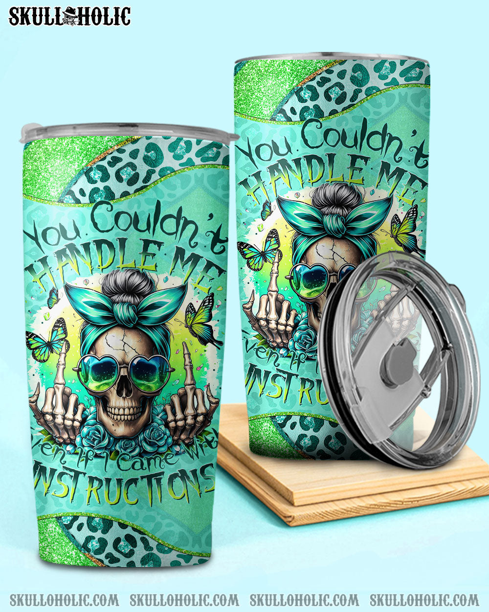 BLISSCORNERS YOU COULDN'T HANDLE ME MESSY BUN TIE DYE TOTE BAG