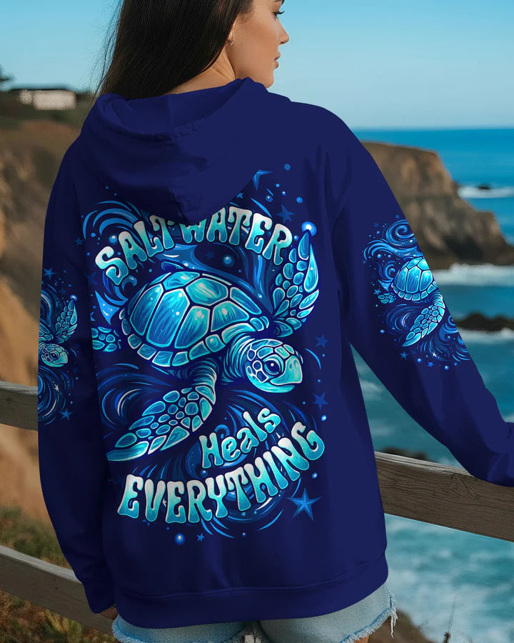 BLISSCORNERS SALTWATER HEALS EVERYTHING TURTLE ALL OVER PRINT 5