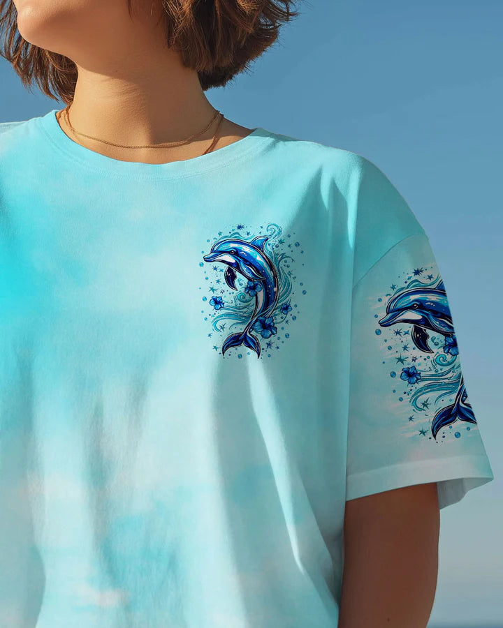 BLISSCORNERS OCEAN WISHES DOLPHIN KISSES ALL OVER PRINT 2