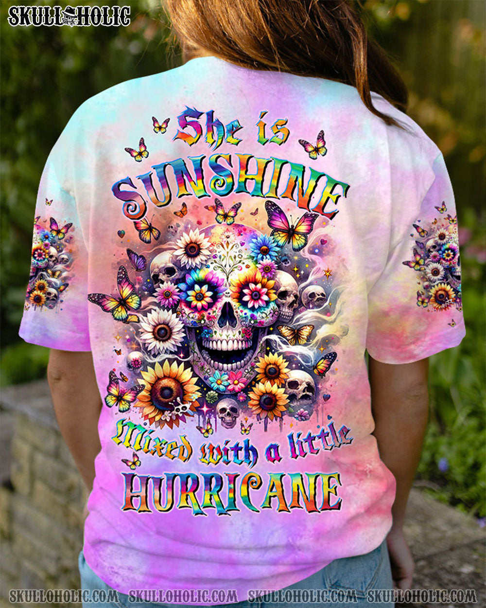 BLISSCORNERS SHE IS SUNSHINE SKULL ALL OVER PRINT