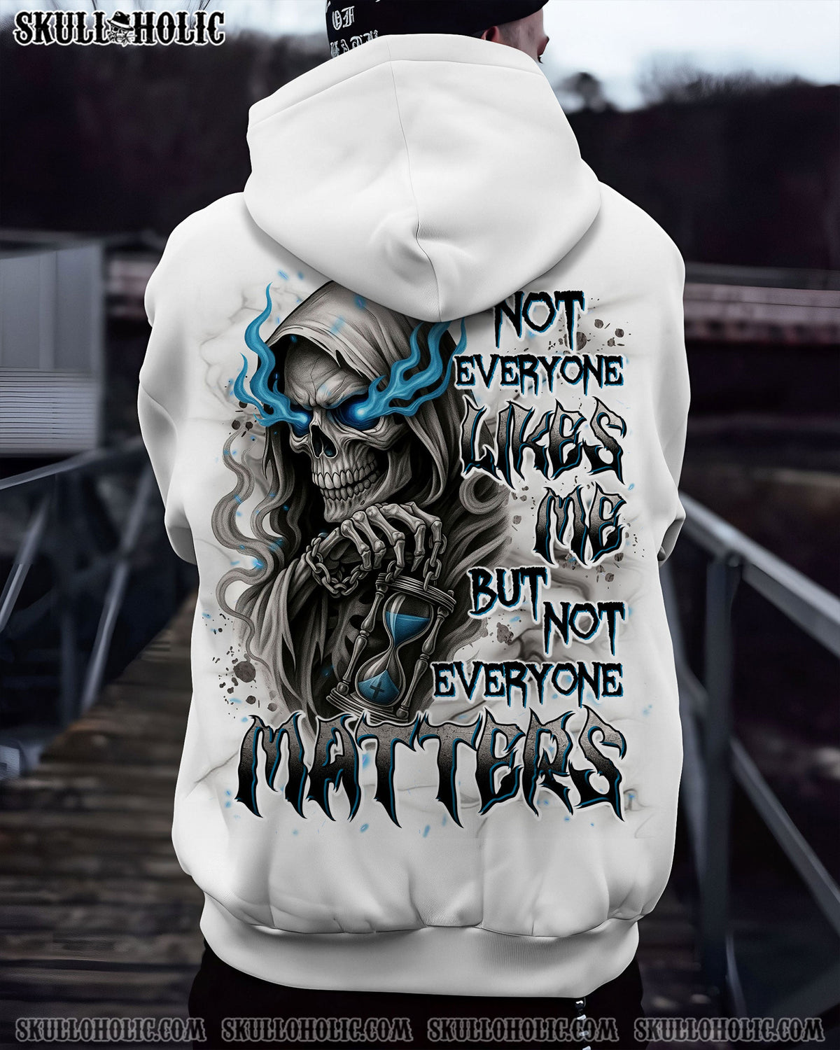 BLISSCORNERS NOT EVERYONE LIKES ME SKULL REAPER ALL OVER PRINT