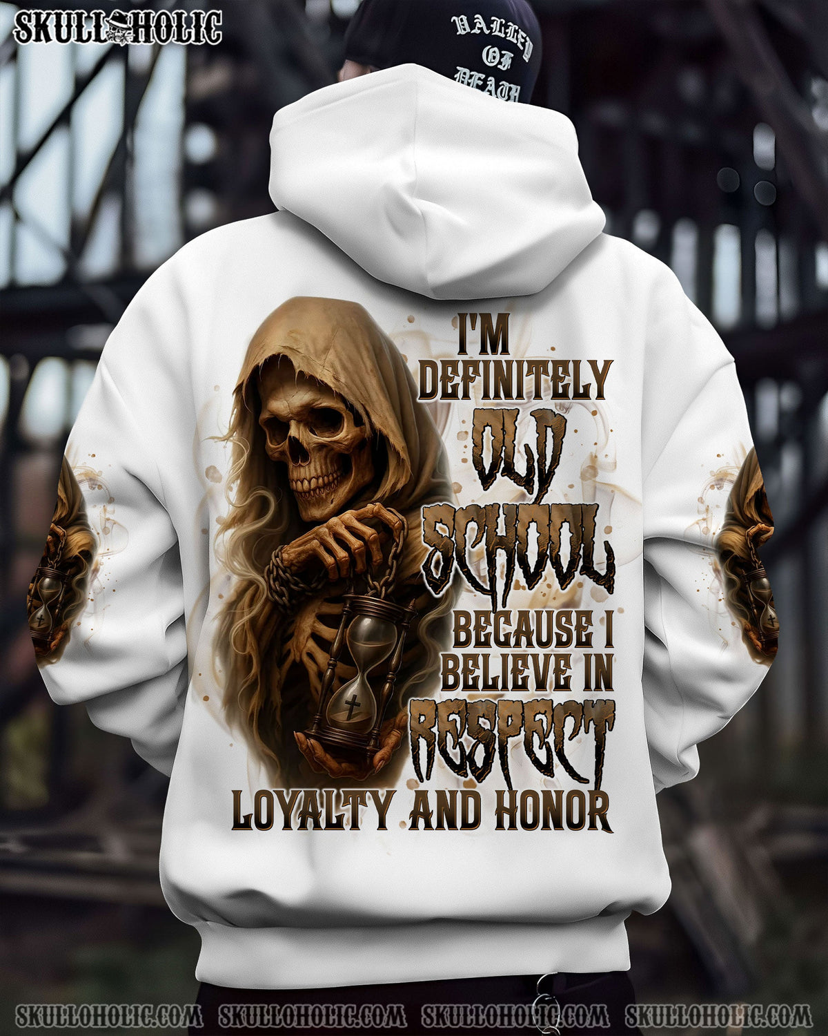 BLISSCORNERS I'M DEFINITELY OLD SCHOOL REAPER SKULL ALL OVER PRINT