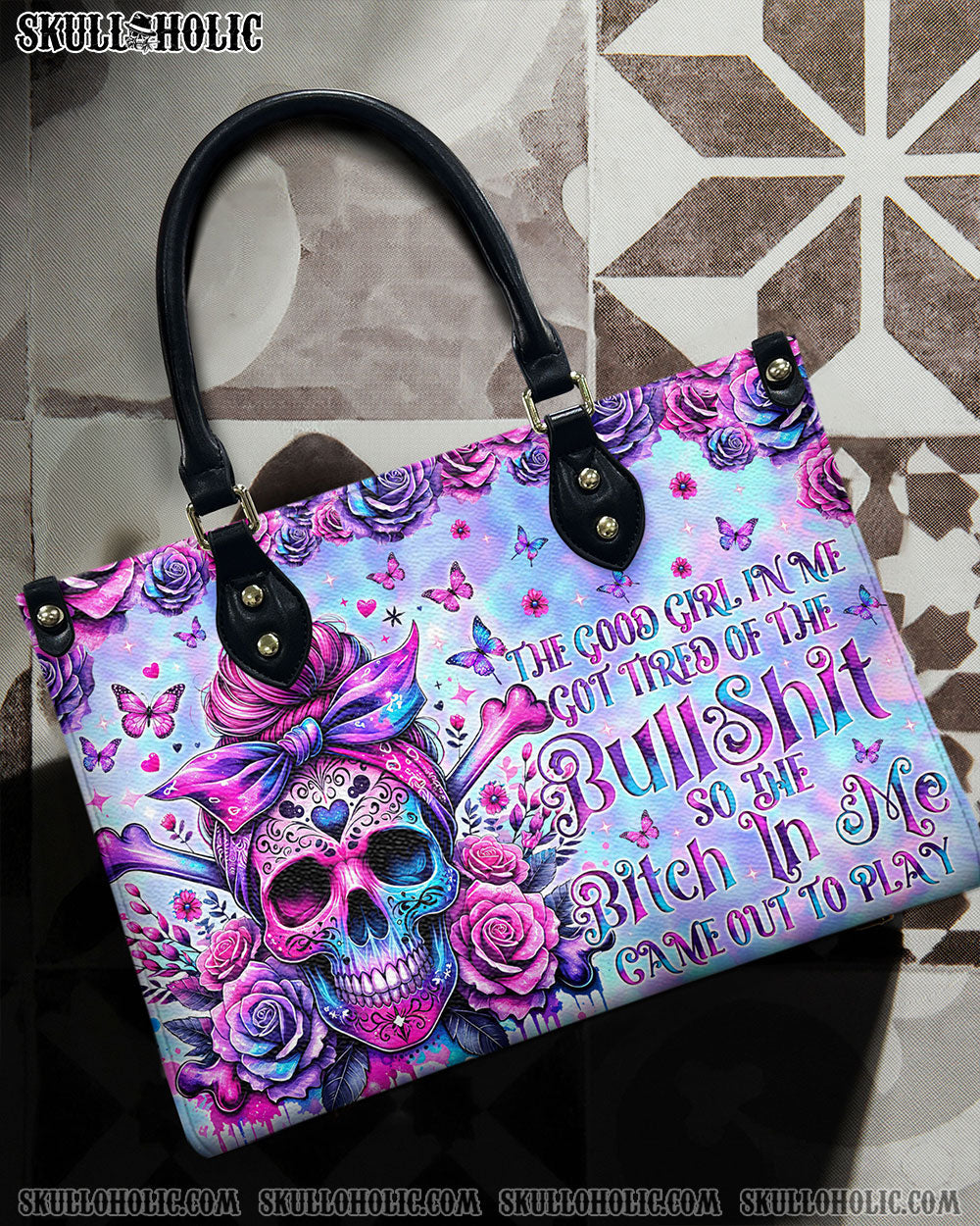 BLISSCORNERS THE GOOD GIRL IN ME LEATHER HANDBAG