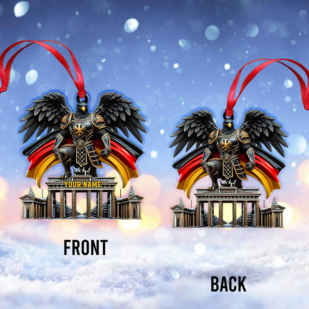 Blisscorners Custom Name Germany Ornament, Christmas Gift for Germany Lover52D Flat LM2111