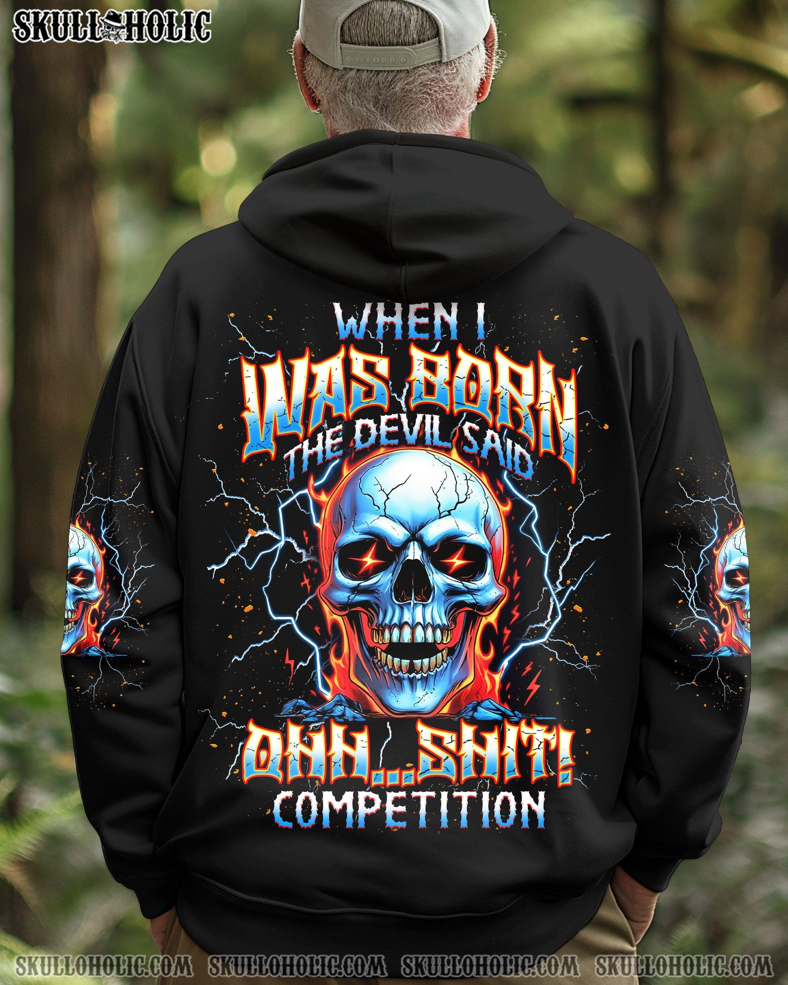 BLISSCORNERS WHEN I WAS BORN SKULL ALL OVER PRINT