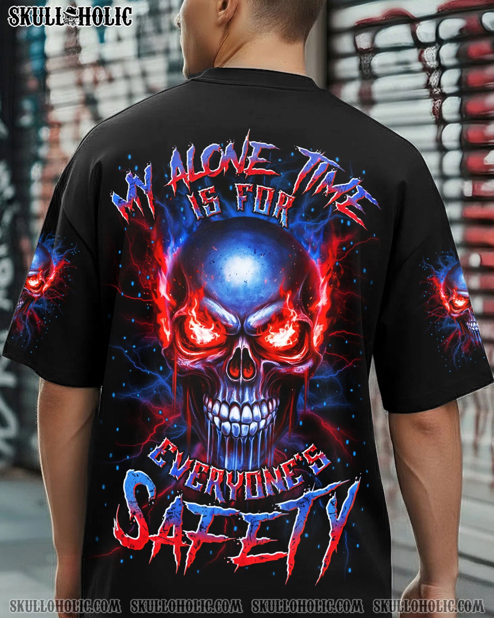 BLISSCORNERS MY ALONE TIME IS FOR EVERYONE'S SAFETY ALL OVER PRINT