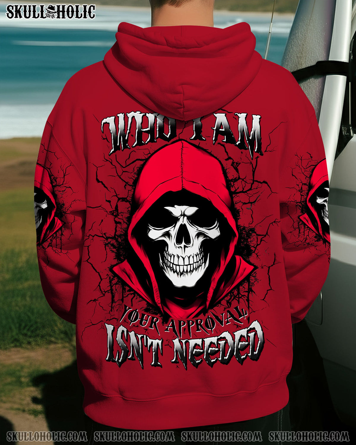 BLISSCORNERS I AM WHO I AM SKULL  REAPER ALL OVER PRINT