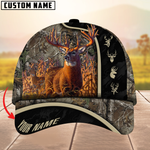 Blisscorners Premium Unique New Deer Hunting Camouflage Pattern Multicolor Personalized Name 3D Cap