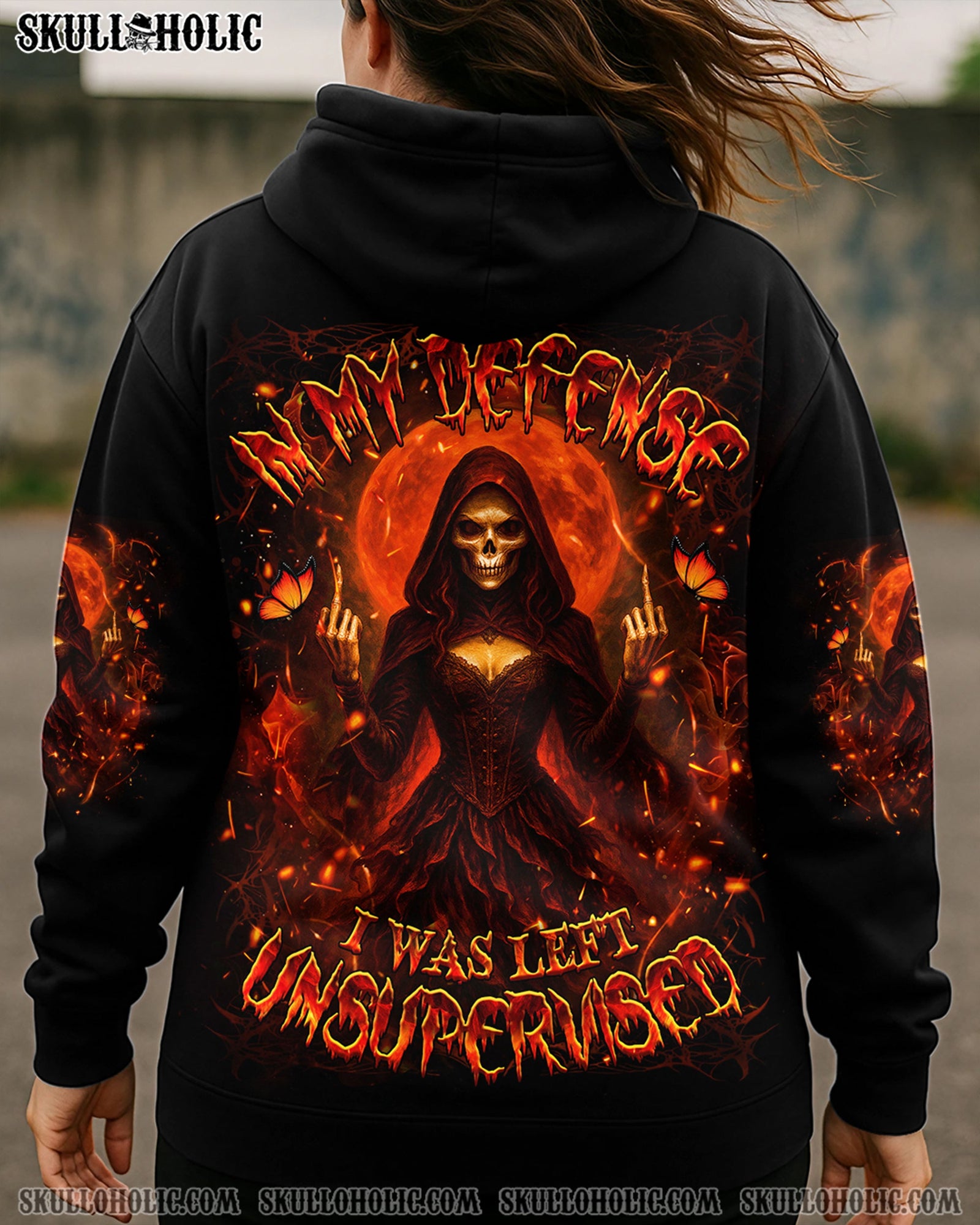 BLISSCORNERS IN MY DEFENSE I WAS LEFT UNSUPERVISED ALL OVER PRINT
