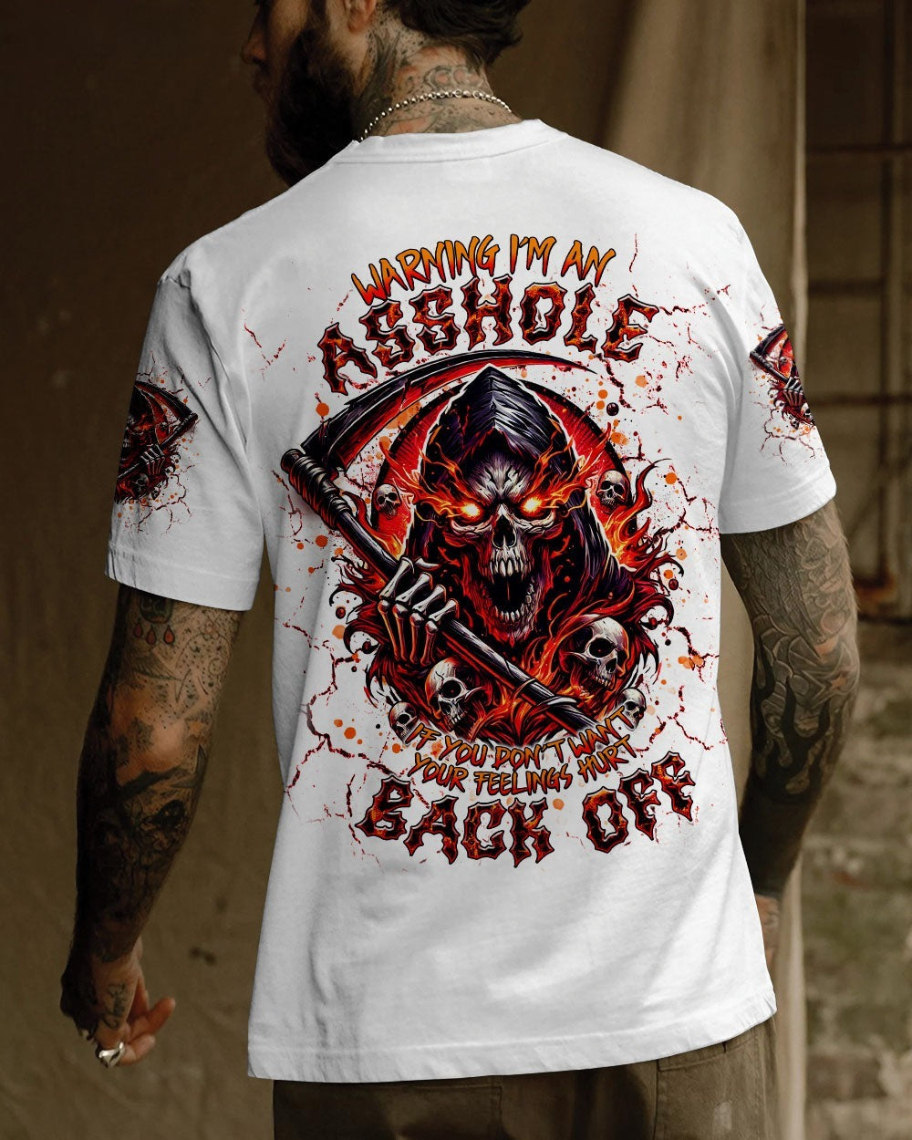 BLISSCORNERS WARNING I'M AN A SKULL REAPER ALL OVER PRINT