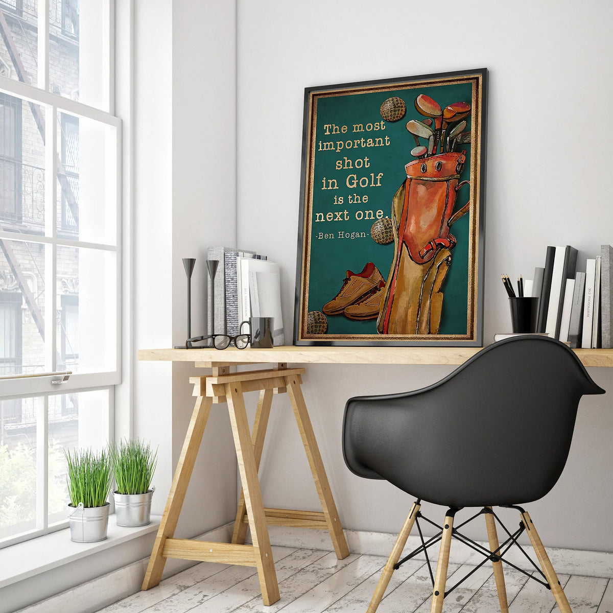 Blisscorners The Most Important Shot In Golf Is The Next One Canvas Wall Art, Golf Decor, Gift For Golf Lovers LM2611