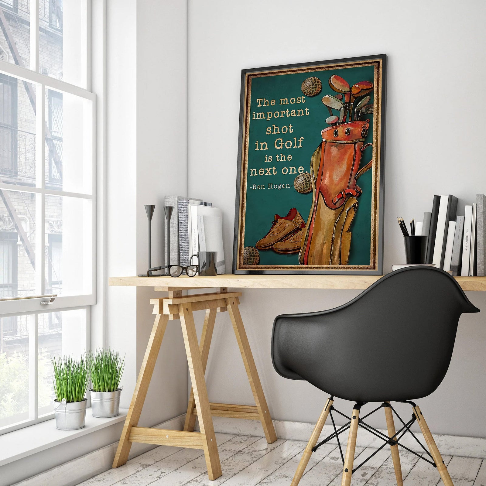 Blisscorners The Most Important Shot In Golf Is The Next One Canvas Wall Art, Golf Decor, Gift For Golf Lovers LM2611
