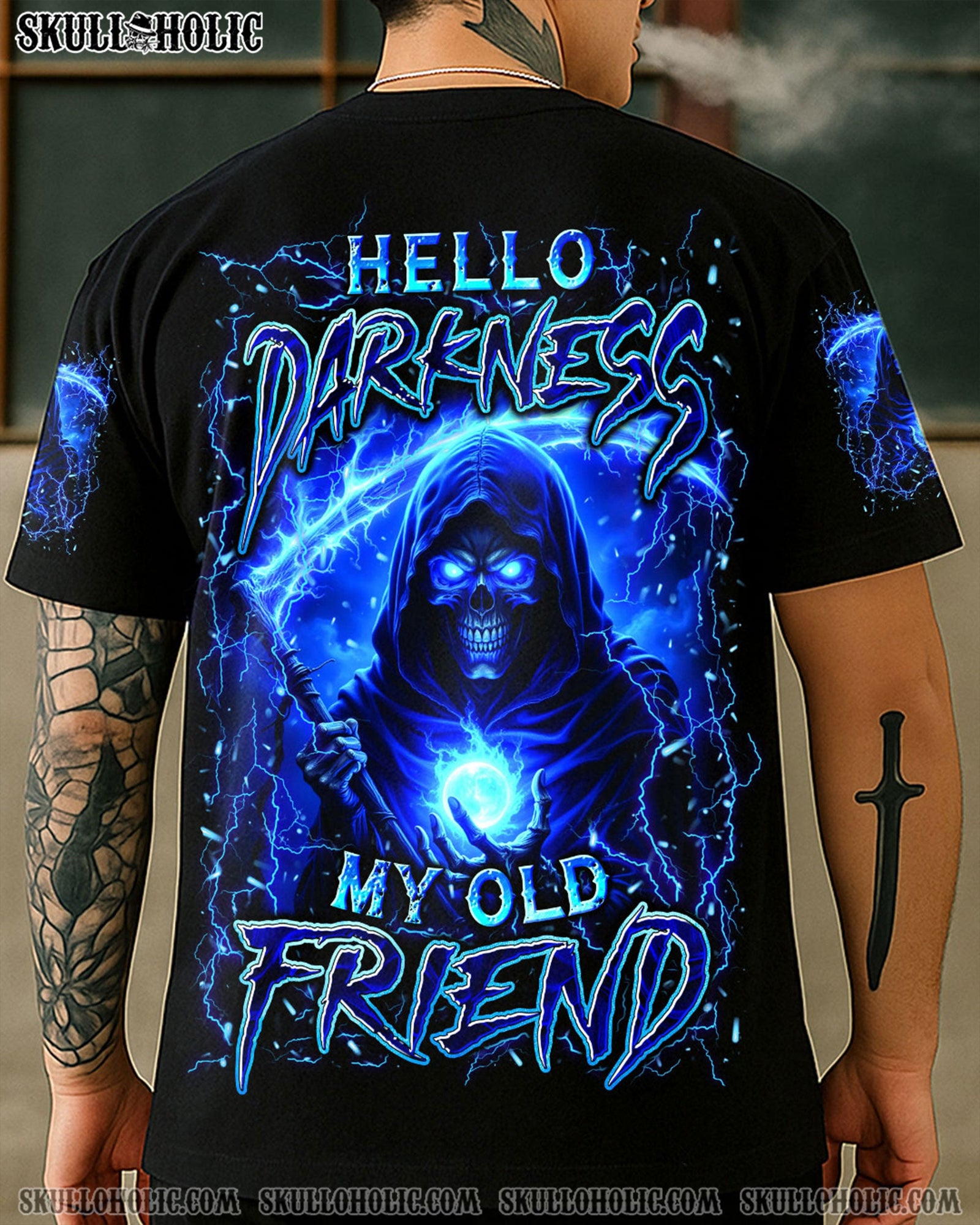 BLISSCORNERS HELLO DARKNESS MY OLD FRIEND ALL OVER PRINT
