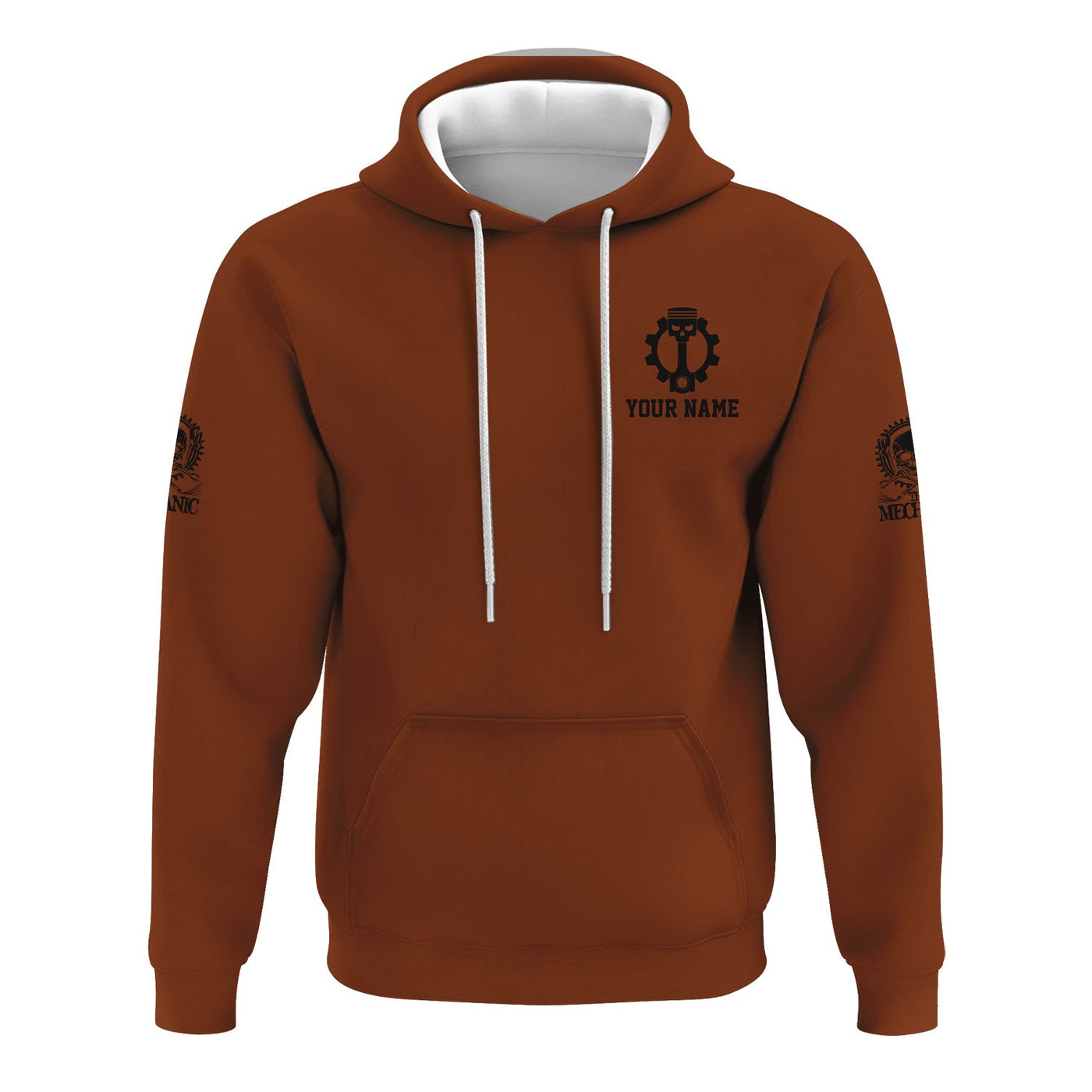 Blisscorners Personalized Mechanic Shirt, My Skills Allow Me To Fix Anything In The World, Skull and Wrench Design, Gift For Men