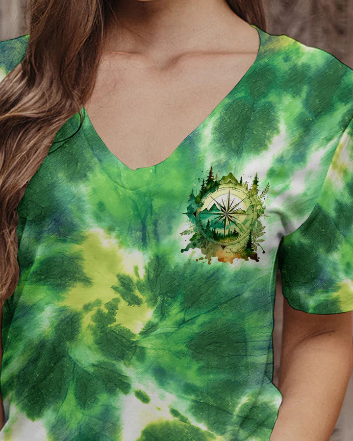 BLISSCORNERS OVER THE MOUNTAINS AND THROUGH THE WOODS TIE DYE ALL OVER PRINT