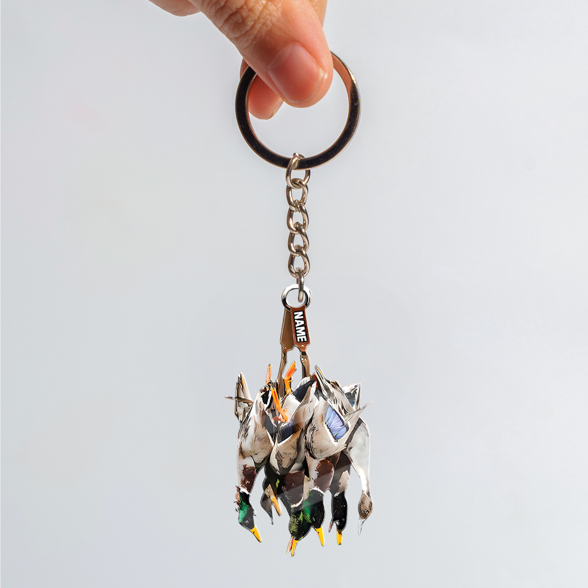 Blisscorners Custom Duck Hunting Acrylic Ornament - Personalized Waterfowl Christmas Decoration LM0411