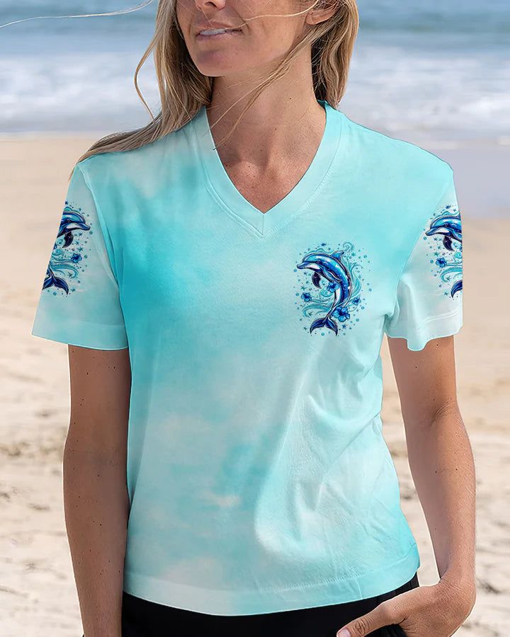 BLISSCORNERS OCEAN WISHES DOLPHIN KISSES ALL OVER PRINT 2