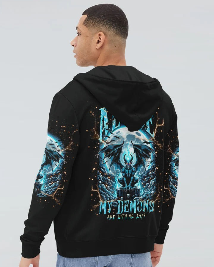 BLISSCORNERS I'M NEVER ALONE SKULL DEMON ALL OVER PRINT 5