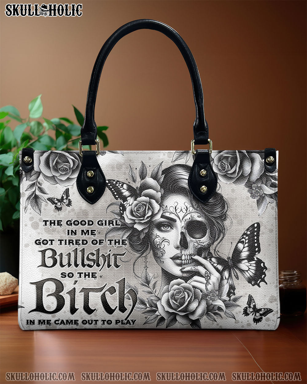 BLISSCORNERS THE GOOD GIRL IN ME LEATHER HANDBAG