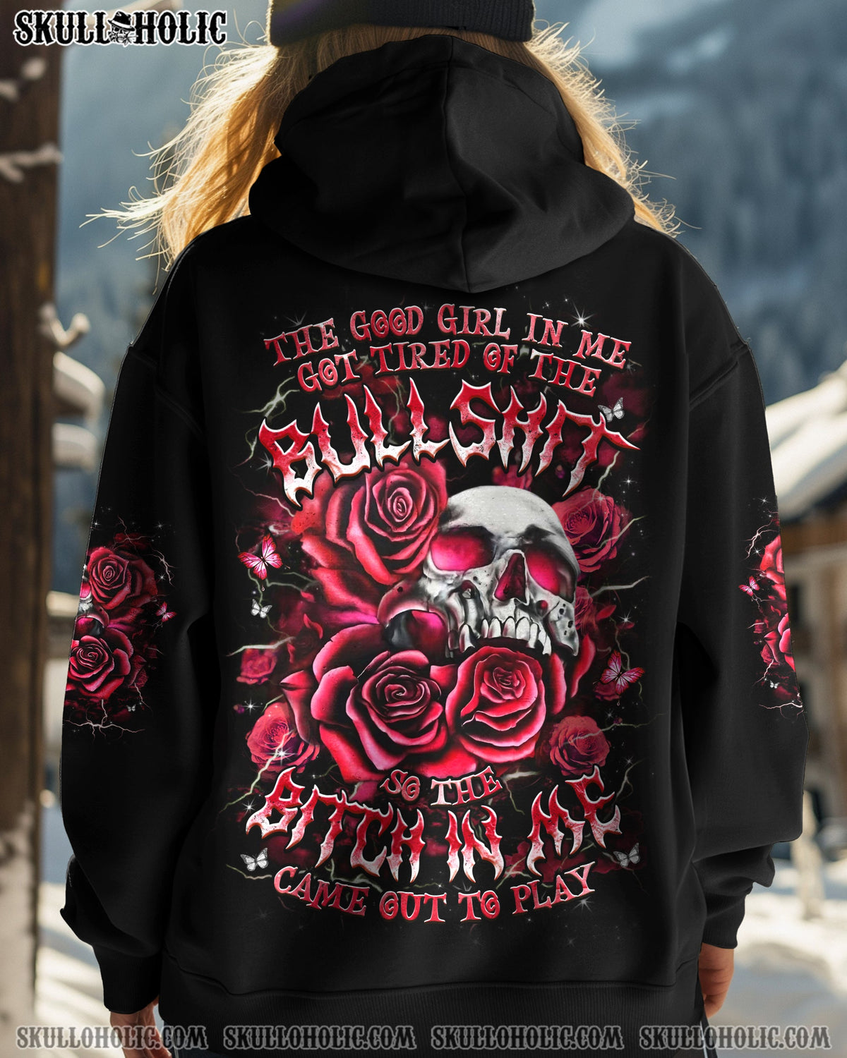 BLISSCORNERS THE GOOD GIRL IN ME ALL OVER PRINT