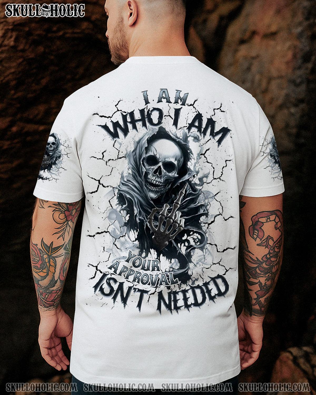BLISSCORNERS I AM WHO I AM SKULL REAPER ALL OVER PRINT