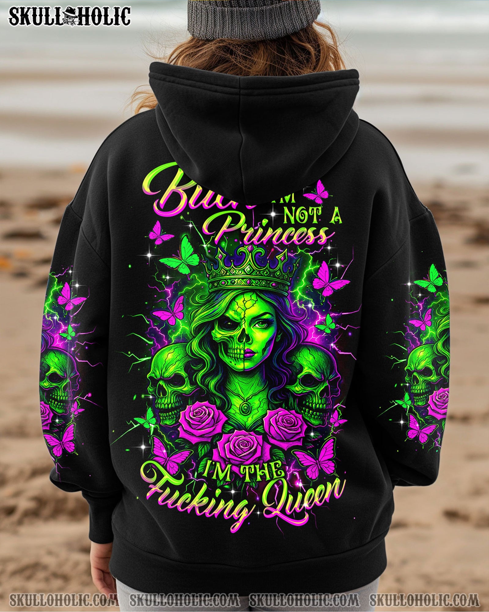 BLISSCORNERS I'M THE F QUEEN SKULL LADY ALL OVER PRINT