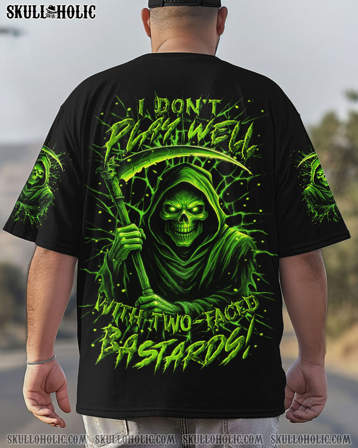 BLISSCORNERS I DON'T PLAY WELL SKULL REAPER ALL OVER PRINT