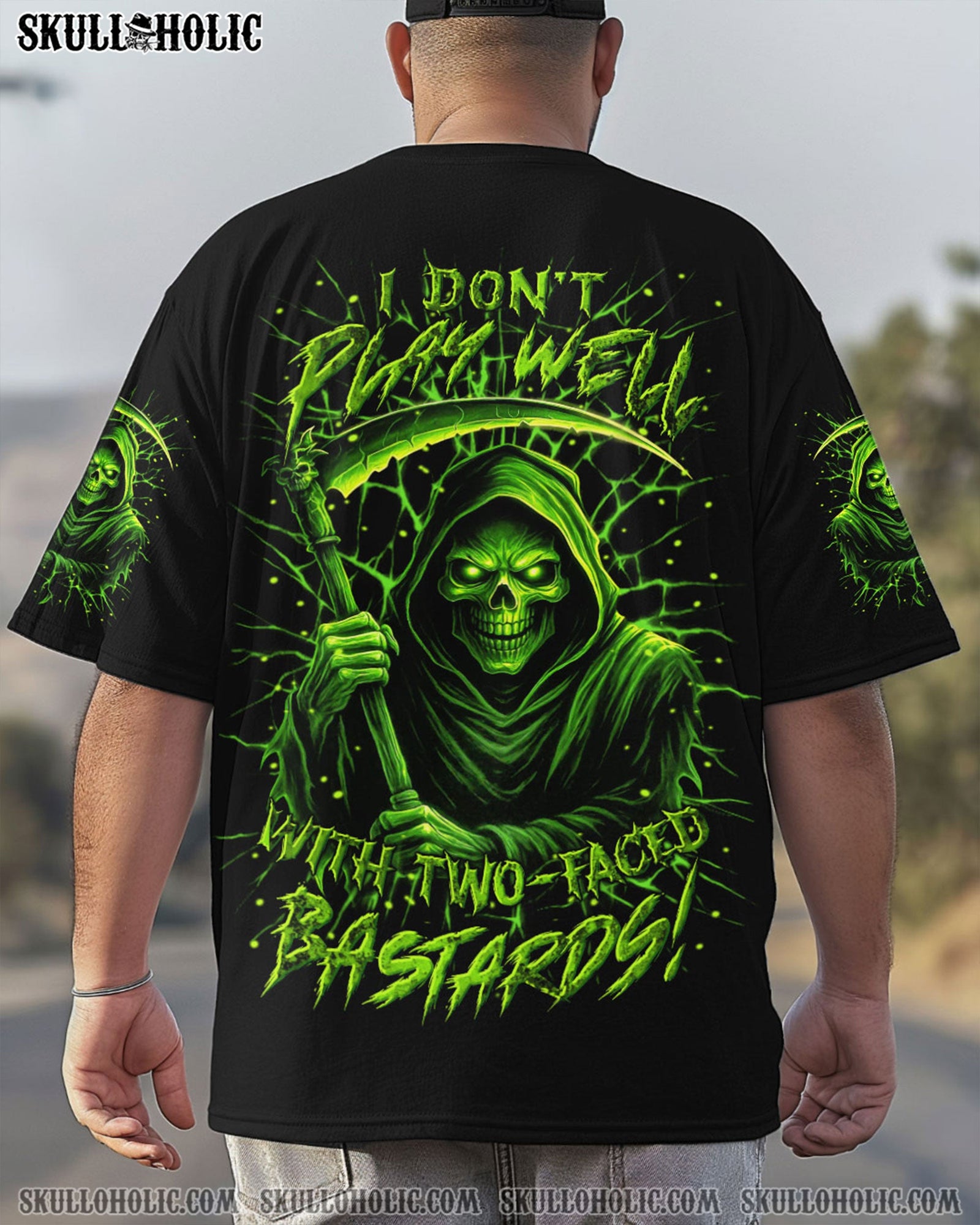 BLISSCORNERS I DON'T PLAY WELL SKULL REAPER ALL OVER PRINT