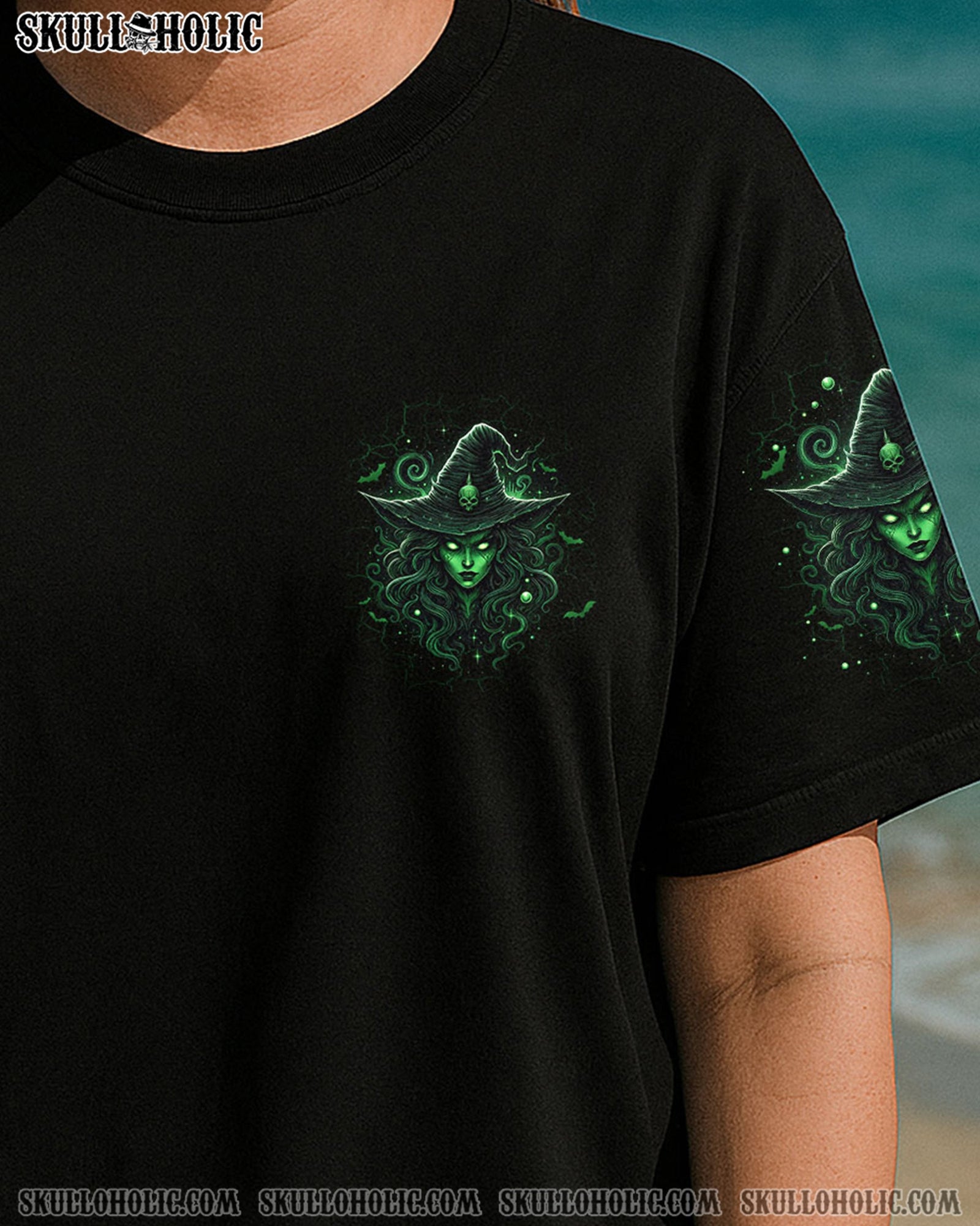 BLISSCORNERS HELLO DARKNESS HALLOWEEN WITCH ALL OVER PRINT