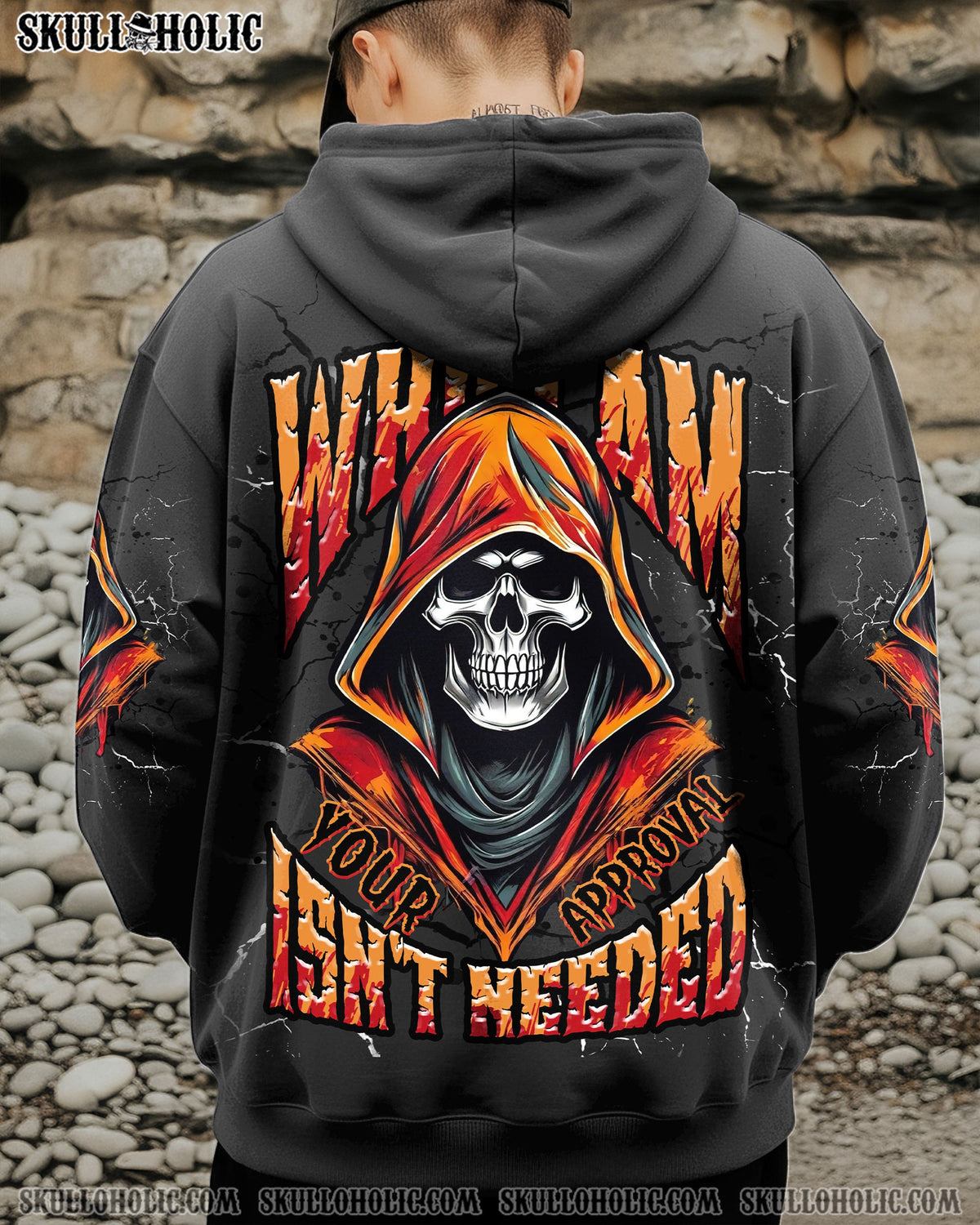 BLISSCORNERS I AM WHO I AM SKULL  REAPER ALL OVER PRINT