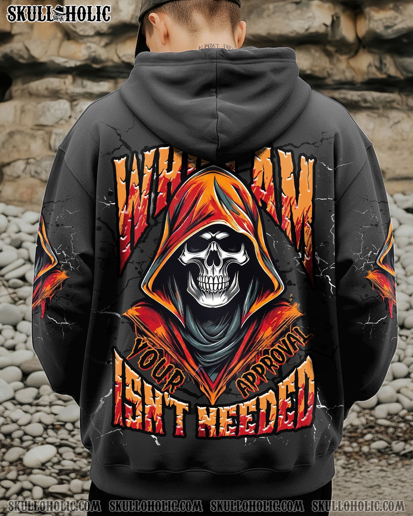 BLISSCORNERS I AM WHO I AM SKULL  REAPER ALL OVER PRINT