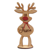 Christmas Is Where Cutest Reindeer Of All - Personalized Custom Reindeer Christmas Place Names - Christmas Decoration, Keepsake Gift, Table Decoration, Favors, Christmas Gift