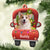 Celebrate Christmas On The Red Truck - Upload Pet Photo - Personalized Shaped Ornament.