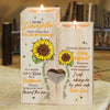 Always Keep Your Face Towards The Sun - Family Candle Holder - Christmas Gift For Daughter From Dad