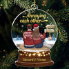 Annoying Each Other - Personalized Custom Snowball Shaped Acrylic Christmas Ornament - Gift For Couple, Husband Wife, Anniversary, Engagement, Wedding, Marriage Gift, Christmas Gift