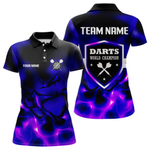 Blisscorners Darts World Champion Custom Blue-Purple Dart Shirt For Men, Dart Team JerseysLM154